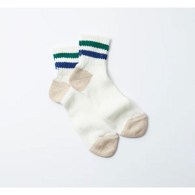 ROTOTO ロトト　ソックス　O.S. RIBBED ANKLE SOCKS 2ストライプ R1404 |  | 08