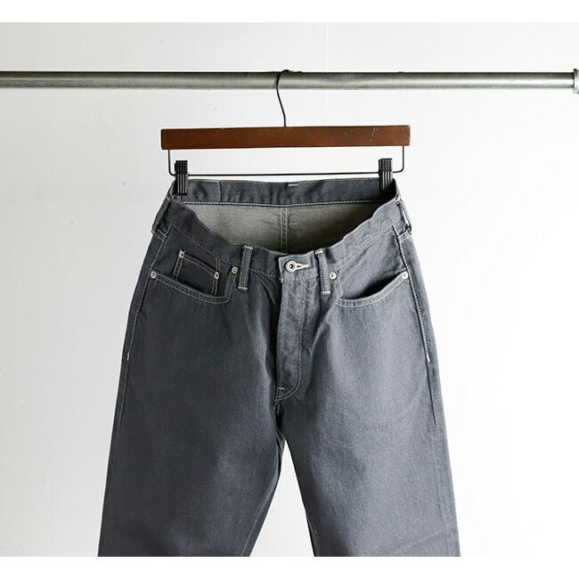Sanca サンカ テーパードデニム グレー GRAY DENIM TAPERED 5P PT04