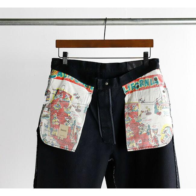 Sanca サンカ PT11 Wブラックデニム バルーンフィットデニム 15.5OZ W/BLACK DENIM 5P BALLOON FIT |  | 11