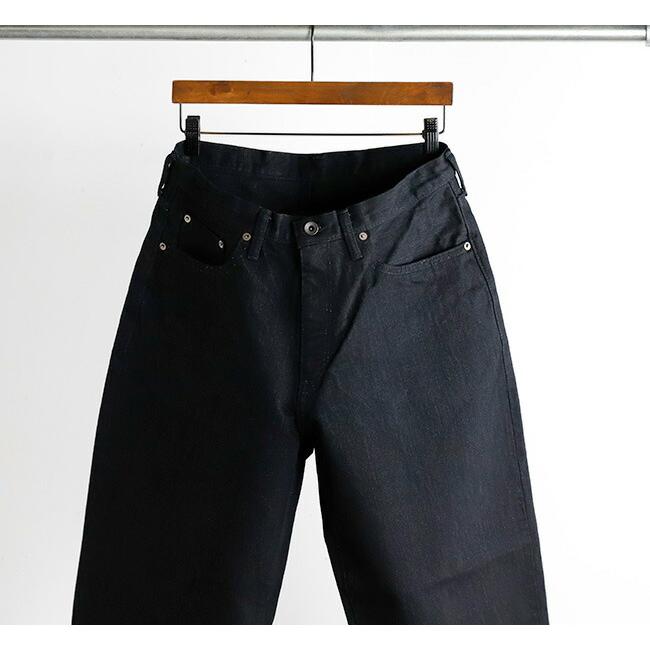 Sanca サンカ PT11 Wブラックデニム バルーンフィットデニム 15.5OZ W