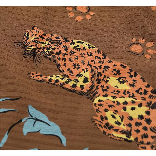 STAR OF HOLLYWOOD スターオブハリウッド SH39720　DOBBY COTTON OPEN SHIRT “LEOPARD” コットンオープンカラーシャツ　半袖 |  | 07