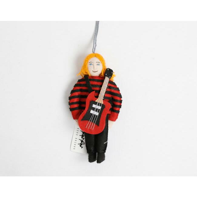 SILK ROAD BAZAAR シルクロードバザー　フェルトオーナメント　Kurt Cobain　カート・コバーン | 