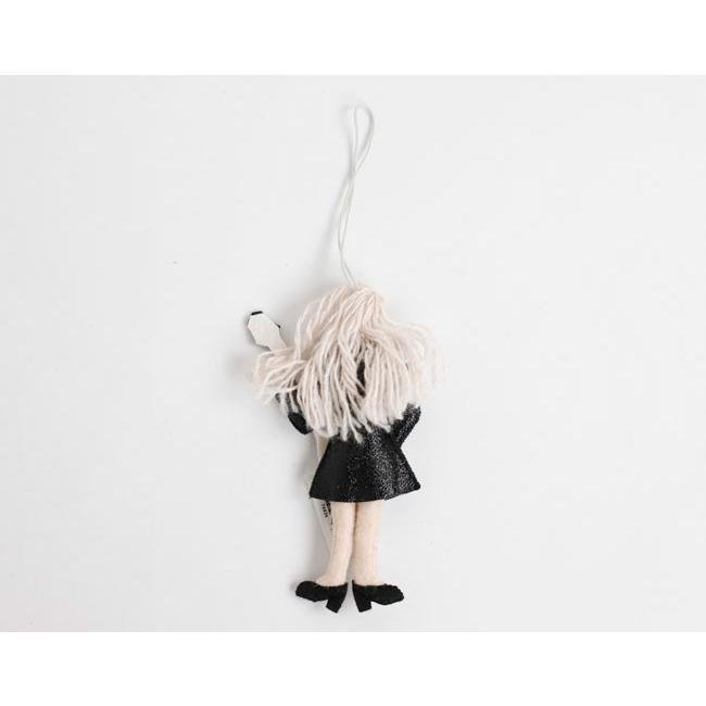 SILK ROAD BAZAAR シルクロードバザー　フェルトオーナメント　Taylor Swift - Black Dress　テイラー・スウィフト　ブラックドレス |  | 02