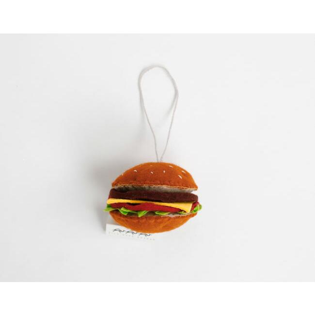 SILK ROAD BAZAAR シルクロードバザー　フェルトオーナメント　CHEESEBURGER　チーズバーガー | 