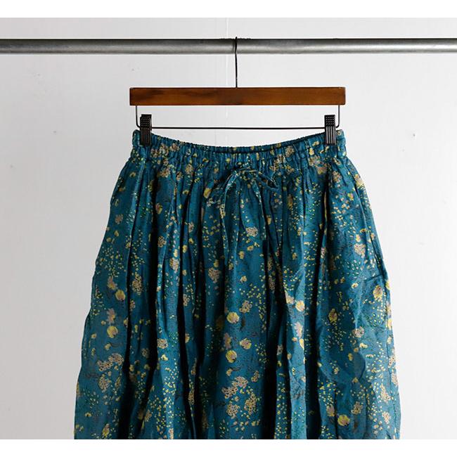 SOIL ソイル COTTON FLOWER PRINT GATHERED SKIRT コットンフラワープリント ギャザースカート NSL24074｜old｜10