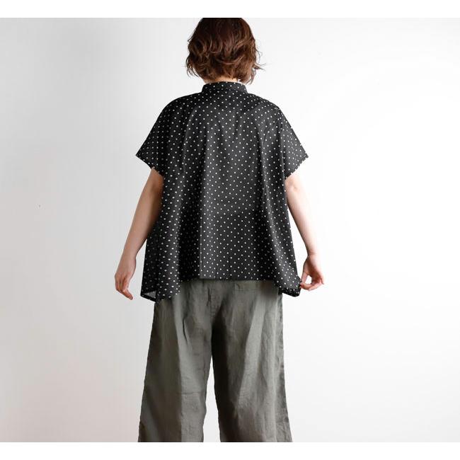 SOIL ソイル NSL26051 80s COTTON VOILE DOT PRINT BANDED COLLAR FRENCH/SL SHIRT ドットバンドカラーシャツ |  | 04