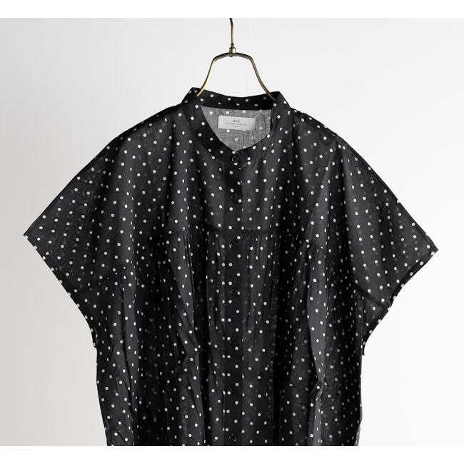 SOIL ソイル NSL26051 80s COTTON VOILE DOT PRINT BANDED COLLAR FRENCH/SL SHIRT ドットバンドカラーシャツ |  | 05