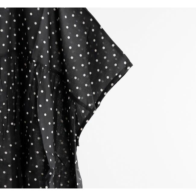 SOIL ソイル NSL26051 80s COTTON VOILE DOT PRINT BANDED COLLAR FRENCH/SL SHIRT ドットバンドカラーシャツ |  | 09