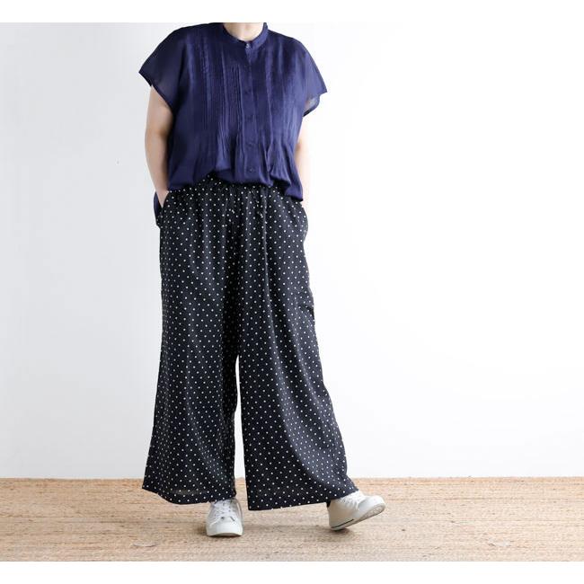 SOIL ソイル NSL26055 80s COTTON VOILE DOT PRINT WIDE EASY PANTS ドットイージーパンツ |  | 01