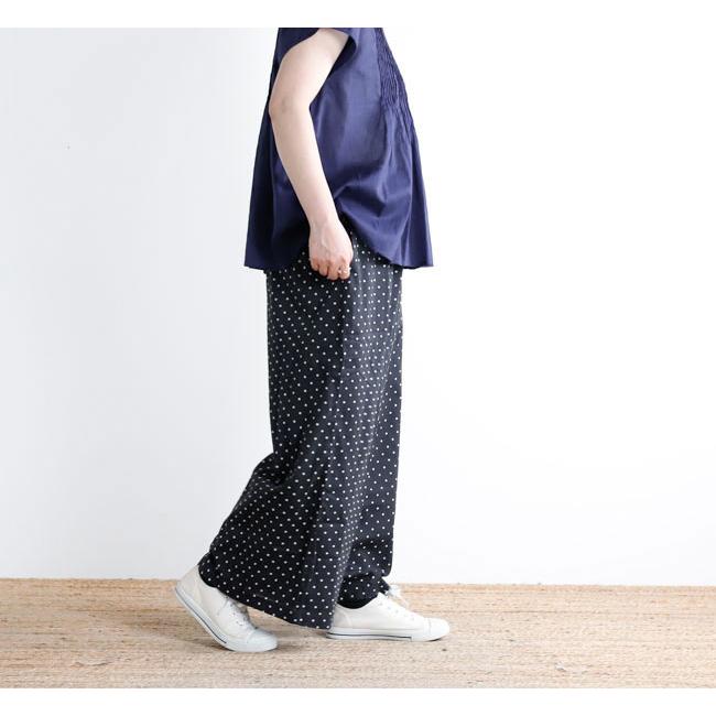 SOIL ソイル NSL26055 80s COTTON VOILE DOT PRINT WIDE EASY PANTS ドットイージーパンツ |  | 03