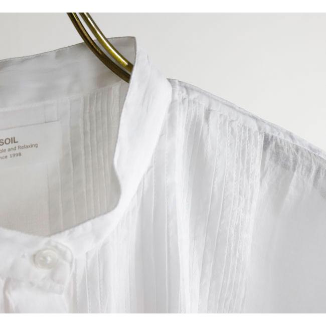 SOIL ソイル NSL26022 BANDED COLLAR FRENCH/SL PINTUCK SHIRT バンドカラーピンタックシャツ |  | 13