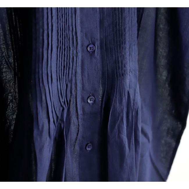 SOIL ソイル NSL26022 BANDED COLLAR FRENCH/SL PINTUCK SHIRT バンドカラーピンタックシャツ |  | 17