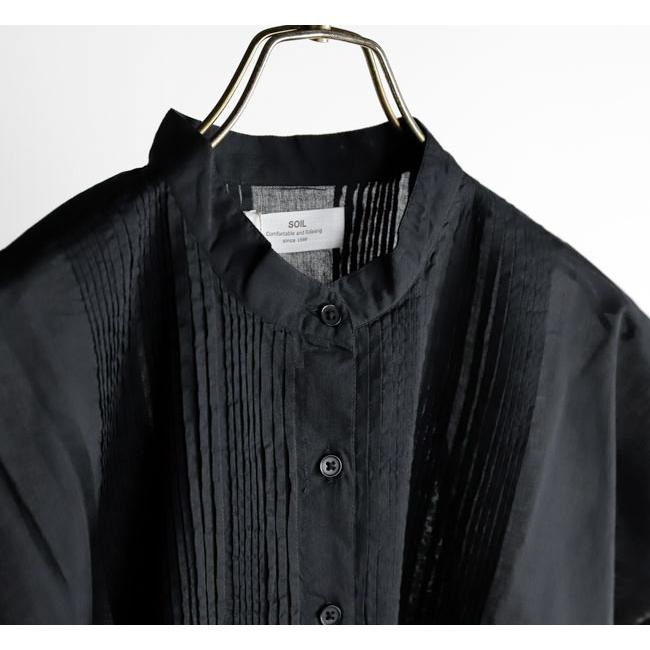 SOIL ソイル NSL26022 BANDED COLLAR FRENCH/SL PINTUCK SHIRT バンドカラーピンタックシャツ |  | 19