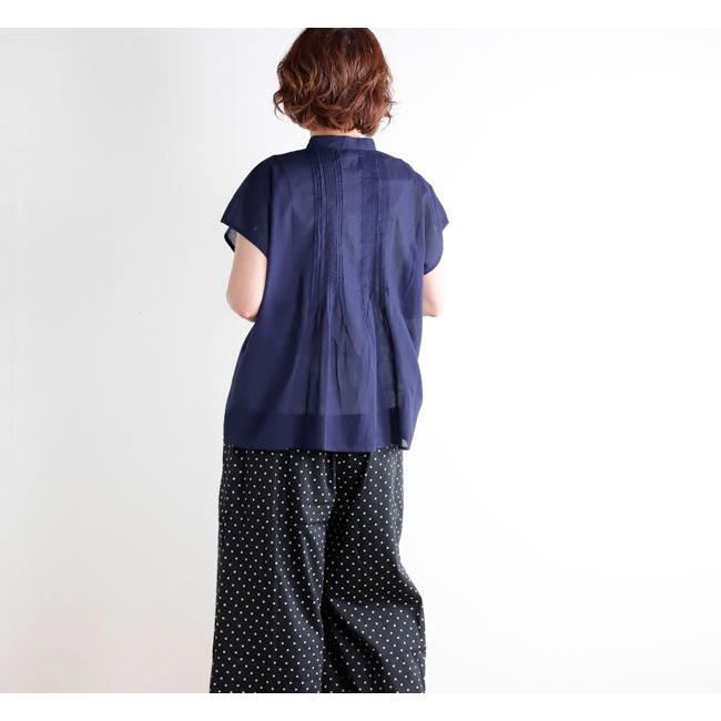 SOIL ソイル NSL26022 BANDED COLLAR FRENCH/SL PINTUCK SHIRT バンドカラーピンタックシャツ |  | 05