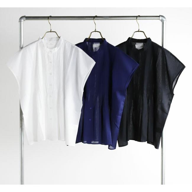 SOIL ソイル NSL26022 BANDED COLLAR FRENCH/SL PINTUCK SHIRT バンドカラーピンタックシャツ |  | 06