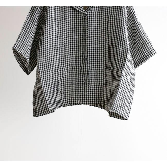 SOIL ソイル INSL26311/26301 60s LINEN/ GINGHAM CHECK/ OPEN COLLAR SHIRTS リネンオープンカラーシャツ |  | 10