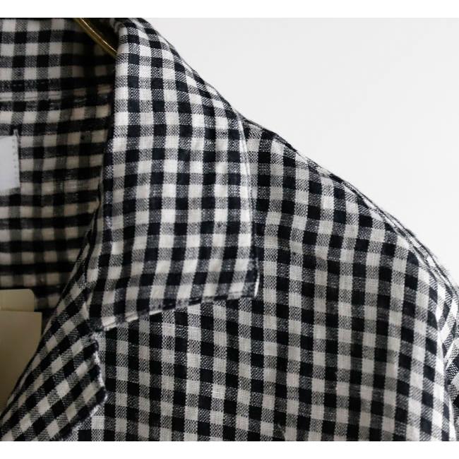 SOIL ソイル INSL26311/26301 60s LINEN/ GINGHAM CHECK/ OPEN COLLAR SHIRTS リネンオープンカラーシャツ |  | 11