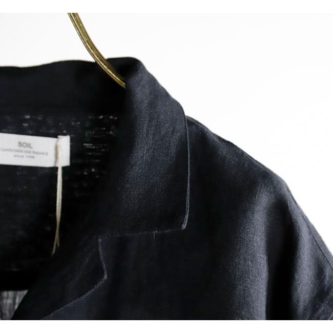 SOIL ソイル INSL26311/26301 60s LINEN/ GINGHAM CHECK/ OPEN COLLAR SHIRTS リネンオープンカラーシャツ |  | 13