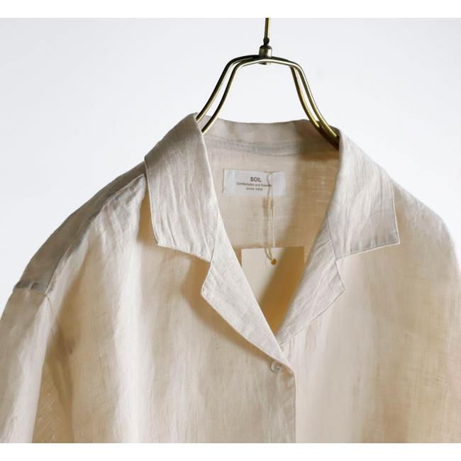 SOIL ソイル INSL26311/26301 60s LINEN/ GINGHAM CHECK/ OPEN COLLAR SHIRTS リネンオープンカラーシャツ |  | 16