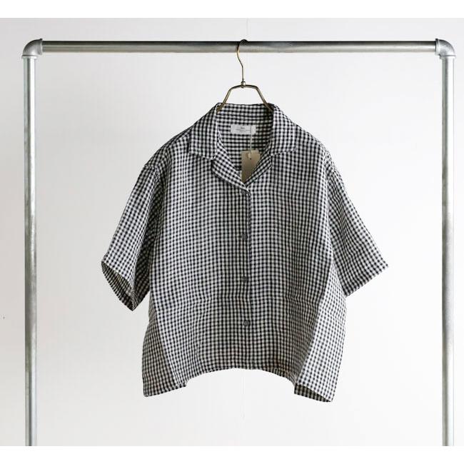 SOIL ソイル INSL26311/26301 60s LINEN/ GINGHAM CHECK/ OPEN COLLAR SHIRTS リネンオープンカラーシャツ |  | 04