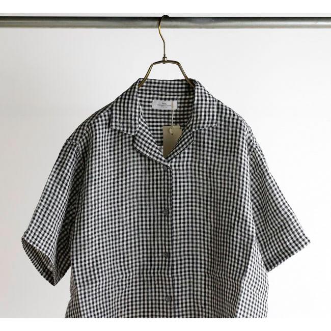SOIL ソイル INSL26311/26301 60s LINEN/ GINGHAM CHECK/ OPEN COLLAR SHIRTS リネンオープンカラーシャツ |  | 09