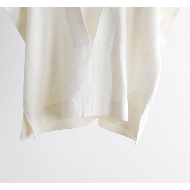 SACRA サクラ 126212071 ラスティックリネン クロップドトップ RUSTIC LINEN TOP |  | 13
