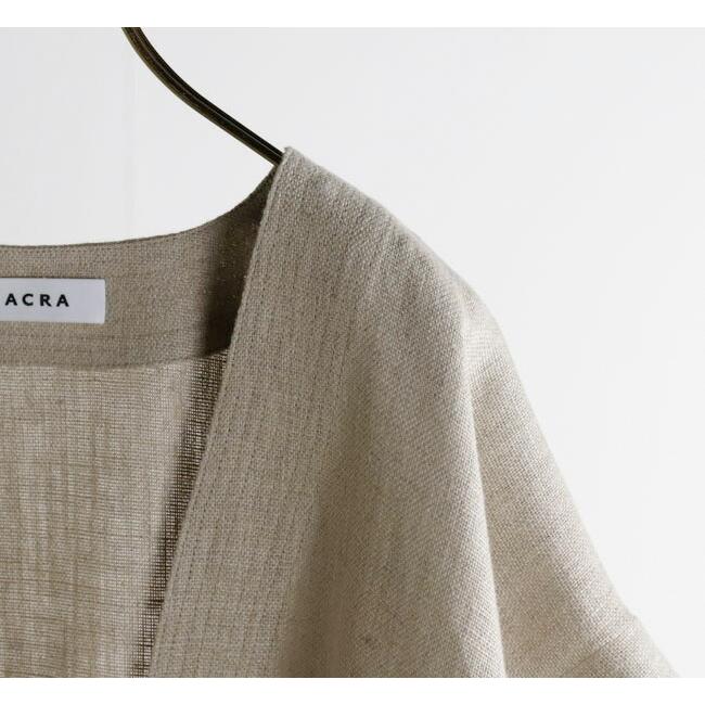SACRA サクラ 126212071 ラスティックリネン クロップドトップ RUSTIC LINEN TOP |  | 16