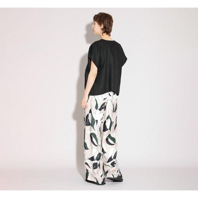 SACRA サクラ 126212071 ラスティックリネン クロップドトップ RUSTIC LINEN TOP |  | 01