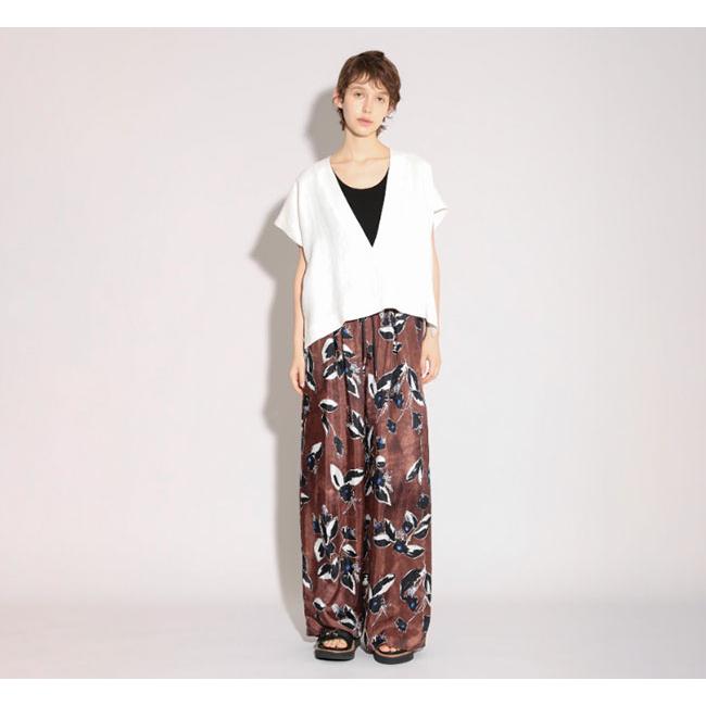 SACRA サクラ 126212071 ラスティックリネン クロップドトップ RUSTIC LINEN TOP |  | 02