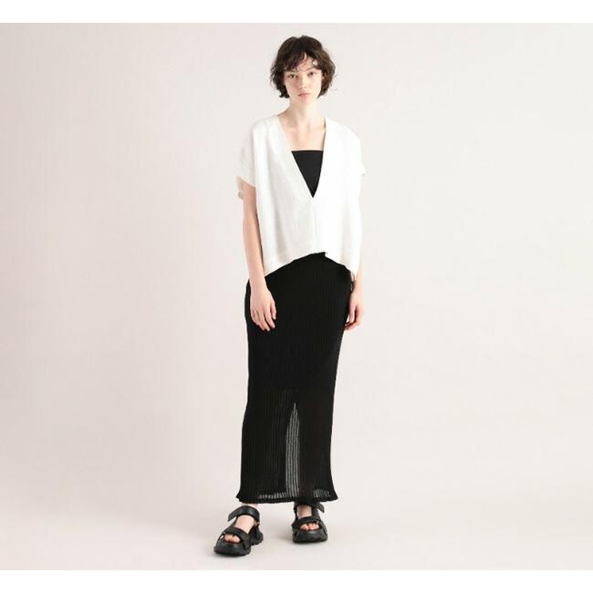 SACRA サクラ 126212071 ラスティックリネン クロップドトップ RUSTIC LINEN TOP |  | 06