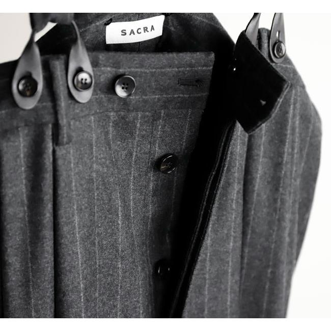 SACRA サクラ STRIPE SALOPETTEストライプサロペット