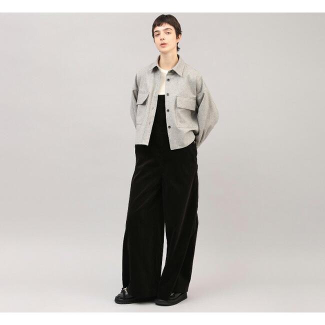 SACRA サクラ 125512071 クロップドシャツジャケット H.COUNT FLANNEL