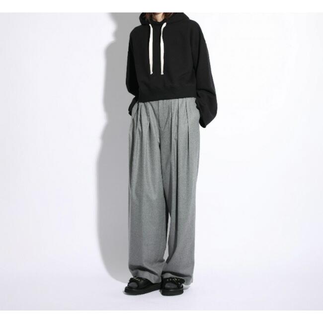 SALE30%OFF //SACRA サクラ 125610112 スーパーファインフラノウール ワイドテーパードパンツ SUPER FINE FLANNEL PANTS