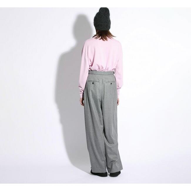 SALE40%OFF //SACRA サクラ 125610112 スーパーファインフラノウール ワイドテーパードパンツ SUPER FINE FLANNEL PANTS |  | 02