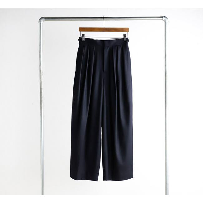 SALE40%OFF //SACRA サクラ 125610112 スーパーファインフラノウール ワイドテーパードパンツ SUPER FINE FLANNEL PANTS |  | 06