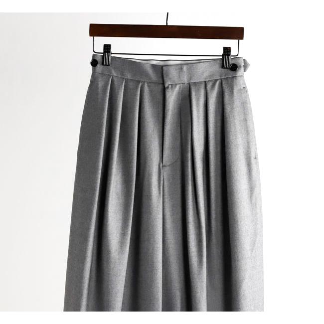 SALE40%OFF //SACRA サクラ 125610112 スーパーファインフラノウール ワイドテーパードパンツ SUPER FINE FLANNEL PANTS |  | 08