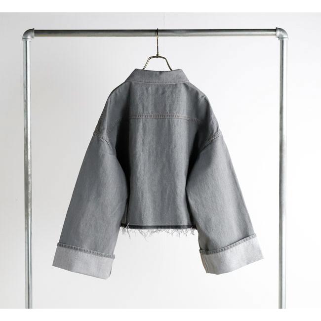 SACRA サクラ 126104032 クロップドデニムジャケット グレー AUTHENTIC DENIM JACKET |  | 13
