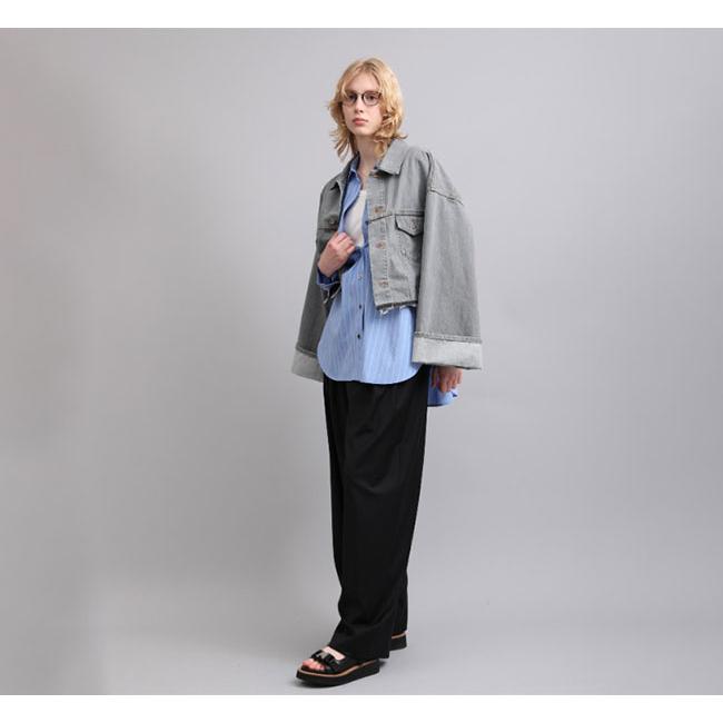 SACRA サクラ 126104032 クロップドデニムジャケット グレー AUTHENTIC DENIM JACKET |  | 01