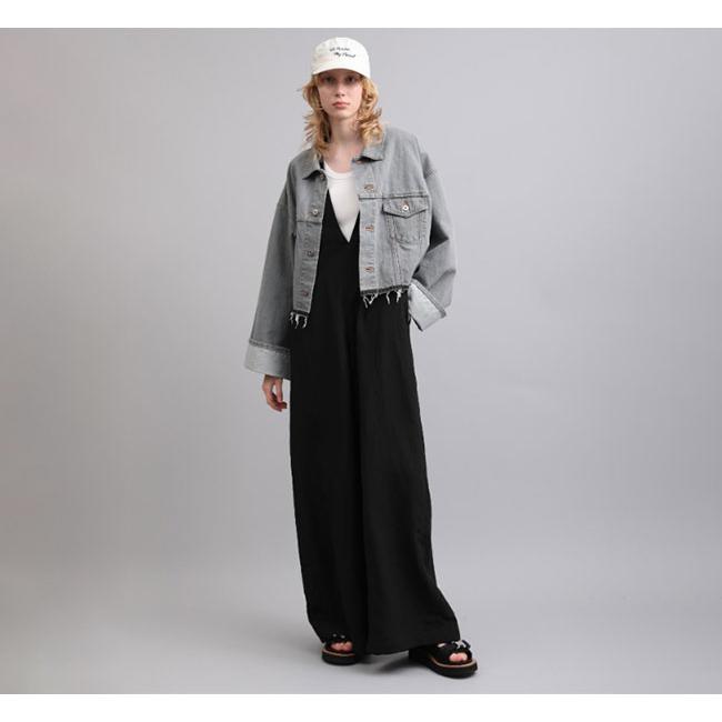 SACRA サクラ 126104032 クロップドデニムジャケット グレー AUTHENTIC DENIM JACKET |  | 02