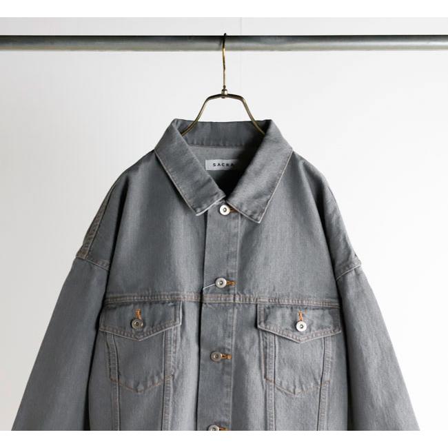 SACRA サクラ 126104032 クロップドデニムジャケット グレー AUTHENTIC DENIM JACKET |  | 05