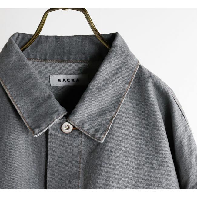 SACRA サクラ 126104032 クロップドデニムジャケット グレー AUTHENTIC DENIM JACKET |  | 07