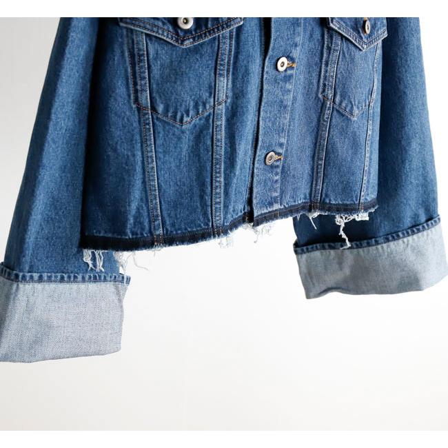 SACRA サクラ 126104031 クロップドデニムジャケット ネイビー AUTHENTIC DENIM JACKET |  | 13