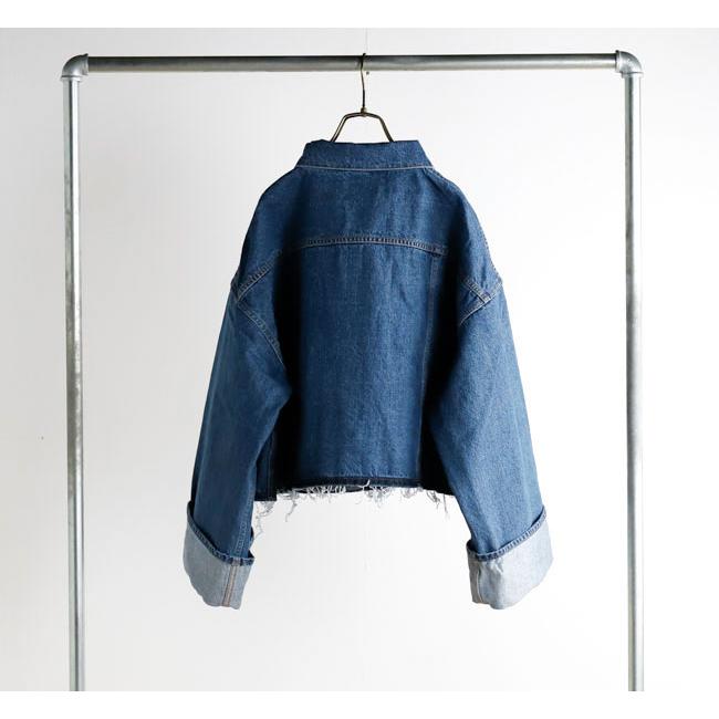 SACRA サクラ 126104031 クロップドデニムジャケット ネイビー AUTHENTIC DENIM JACKET |  | 15
