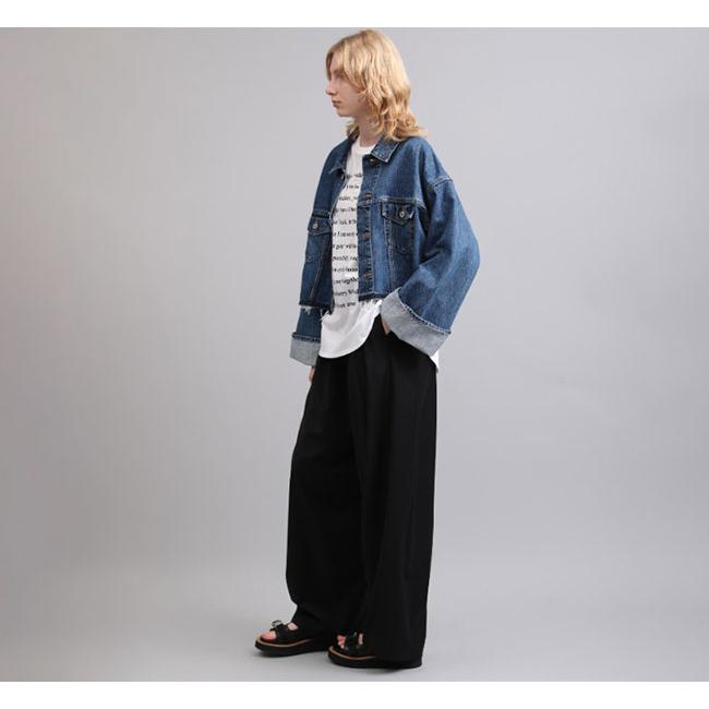 SACRA サクラ 126104031 クロップドデニムジャケット ネイビー AUTHENTIC DENIM JACKET |  | 01