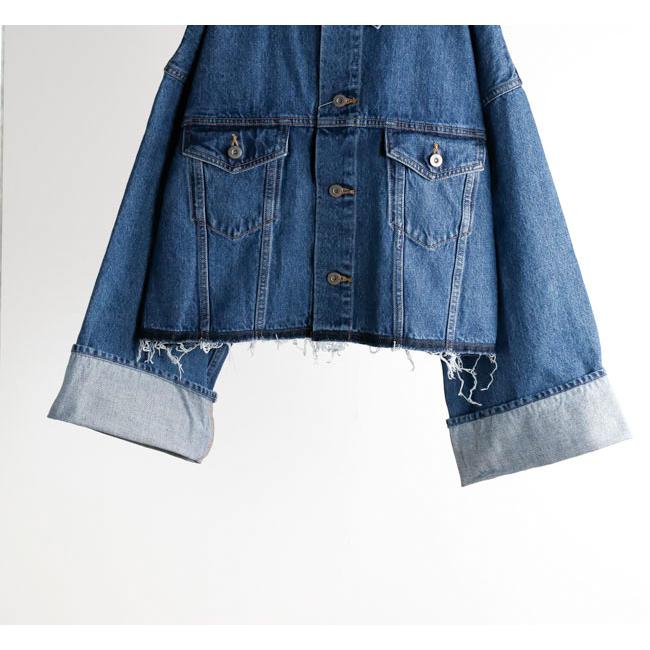 SACRA サクラ 126104031 クロップドデニムジャケット ネイビー AUTHENTIC DENIM JACKET |  | 06