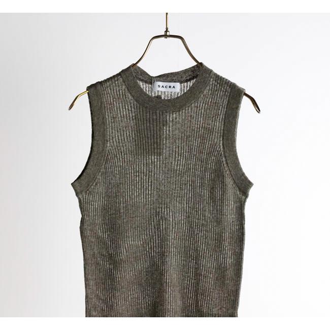 SACRA サクラ 126133081 メランジ リブトップ LI/PL MELANGE-RIB TOP |  | 13