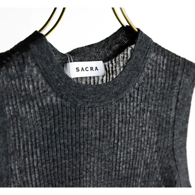 SACRA サクラ 126133081 メランジ リブトップ LI/PL MELANGE-RIB TOP |  | 16