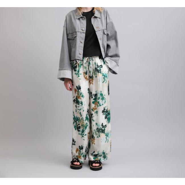 SACRA サクラ 126115112 ブラードフローラパンツ BLURRED FLORA PANTS | 