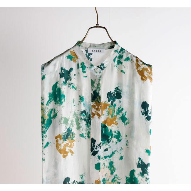 SACRA サクラ 126115071 ブラードフローラトップ BLURRED FLORA TOP |  | 05