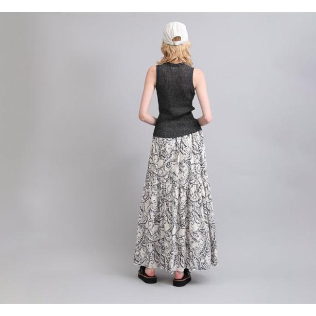 SACRA サクラ 126119122 ティアードスカート BLURRED PAISLEY SKIRT |  | 01